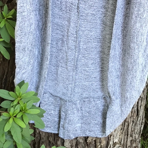 Wet Seal Loose Hanging Heather Gray Sweater Vest Rayon Blend No Buttons XL - Picture 5 of 12